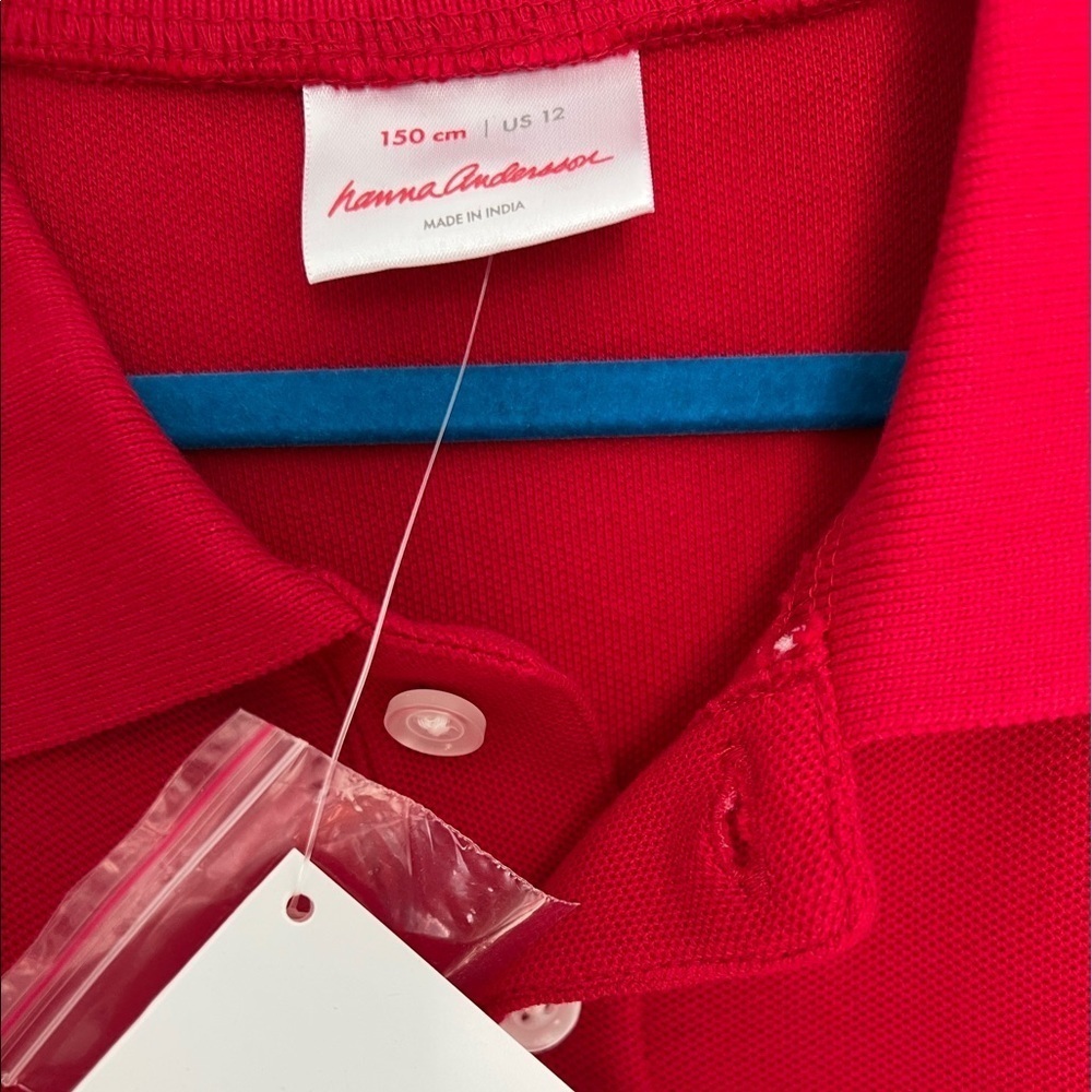 Boys red shirt size 12 Hanna Andersson, brand new with tags